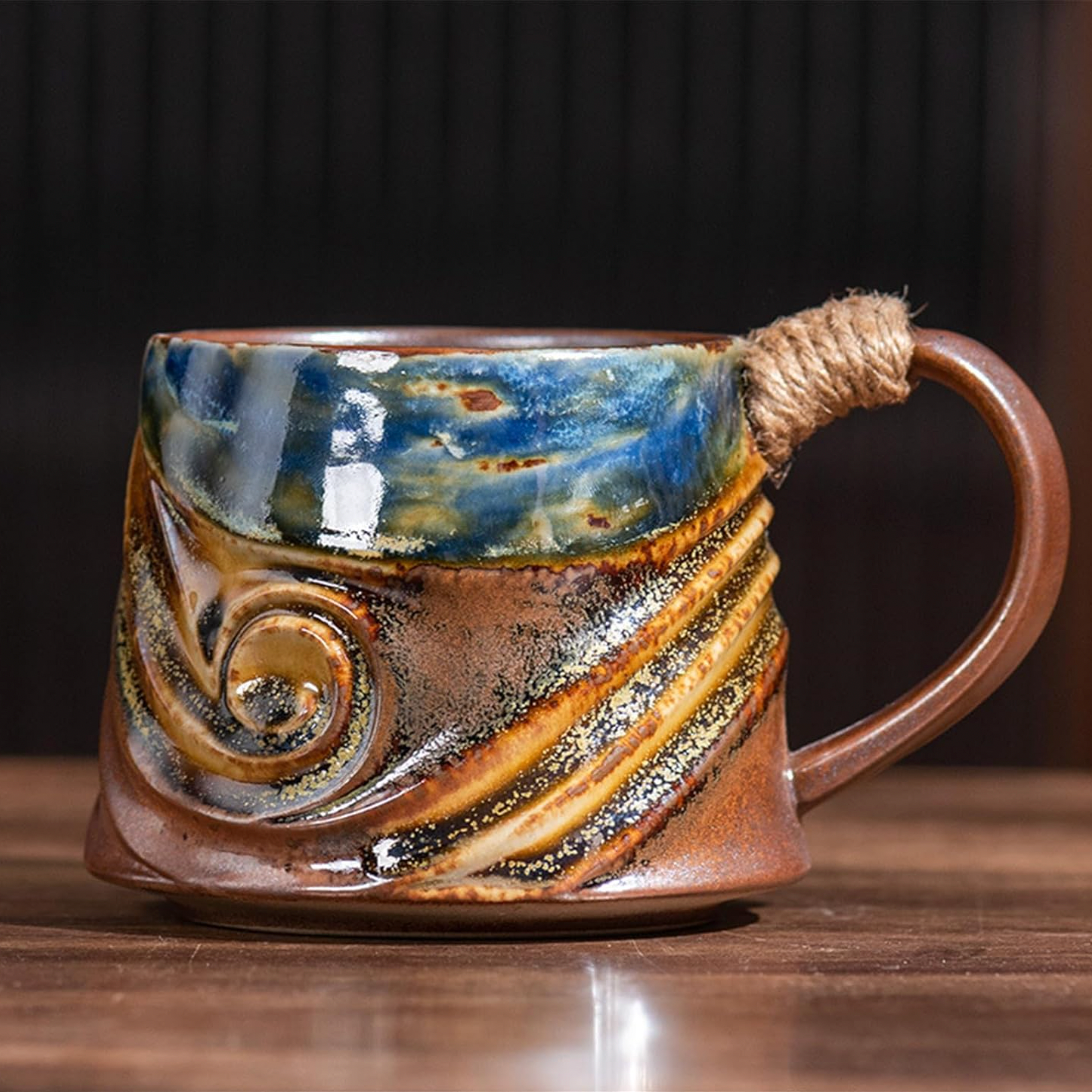 Wind & Water Spiral Tea Cup: Earth Colors