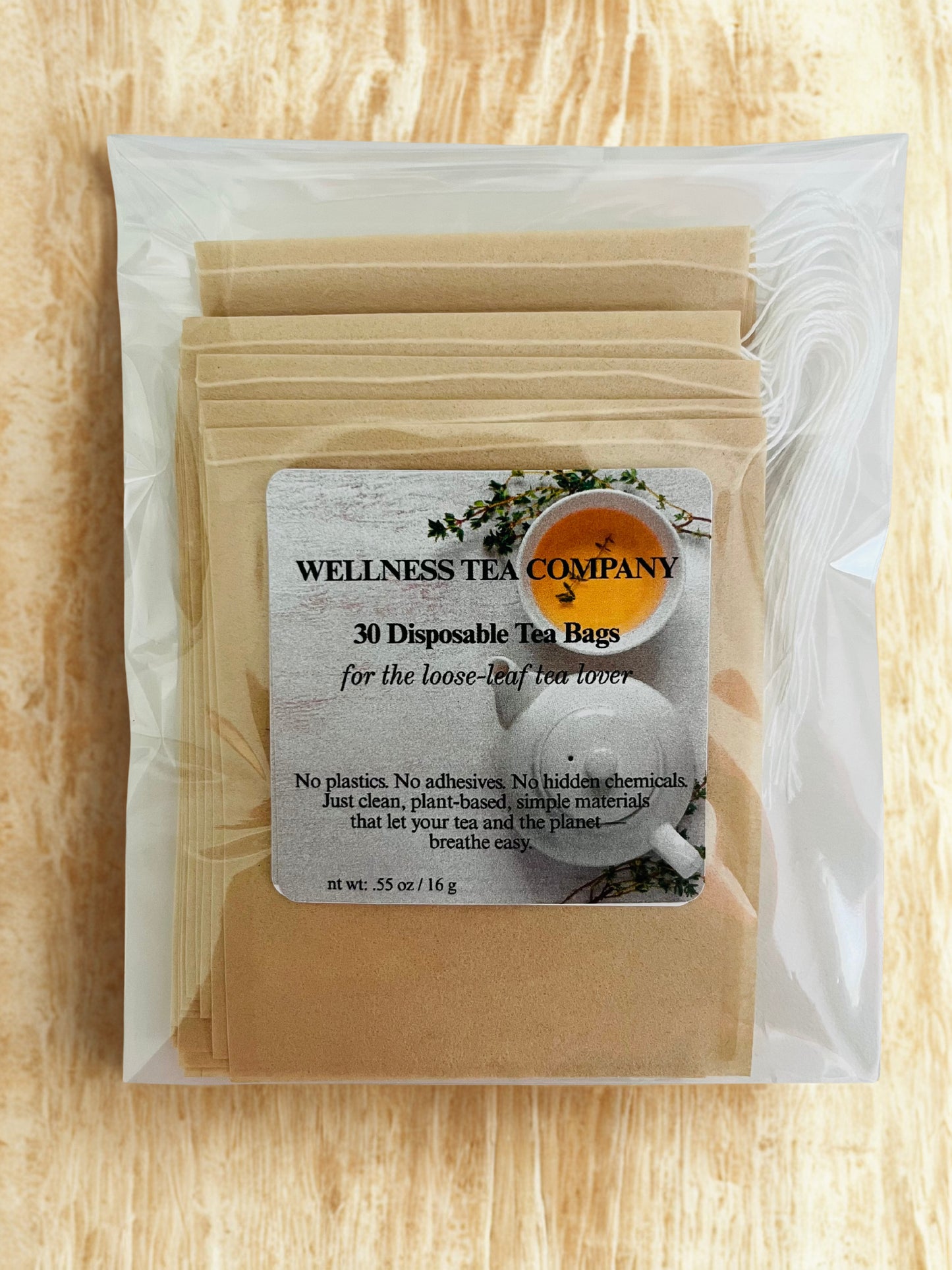 Premium Compostable Tea Bags