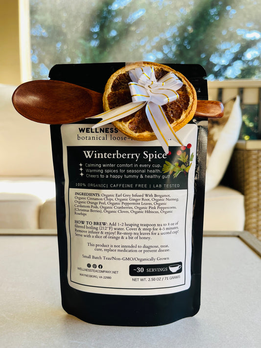 NEW!!! Organic Winterberry Spice: Limited Edition, Festive Holiday Blend w/ Gift Spoon
