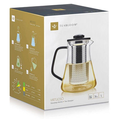 Handcrafted, Superior Quality 2-in-1 Tea Kettle and Tea Steeper
