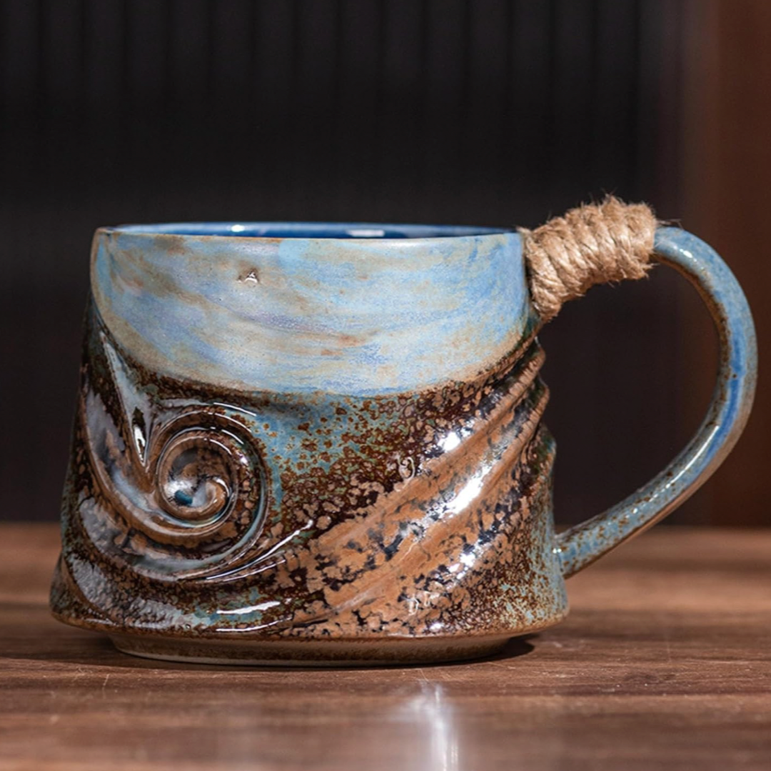 Wind & Water Spiral Mug: Ocean Colors