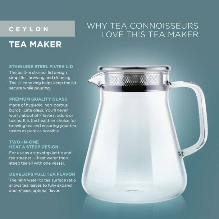 Our Top-Rated Winner! Two-In-One Borosilicate Tea Maker