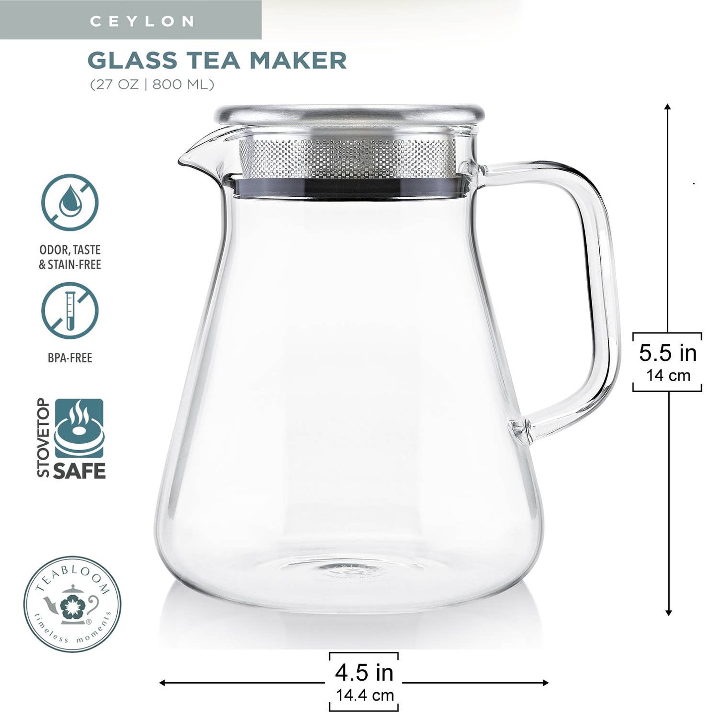 Our Top-Rated Winner! Two-In-One Borosilicate Tea Maker