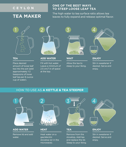 Our Top-Rated Winner! Two-In-One Borosilicate Tea Maker